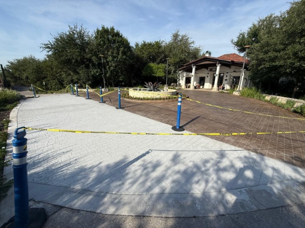 Finished Concrete Project Installation at San Antonio Shopping Center